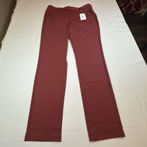 Boston Scott Merlot (Red) Golf Pants Flexibility Size 34 NWT‎